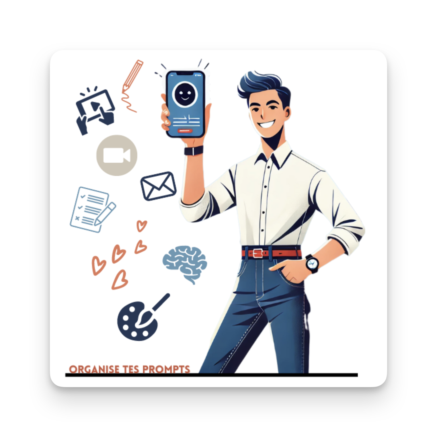 icone modèle Notion pour prompts IA