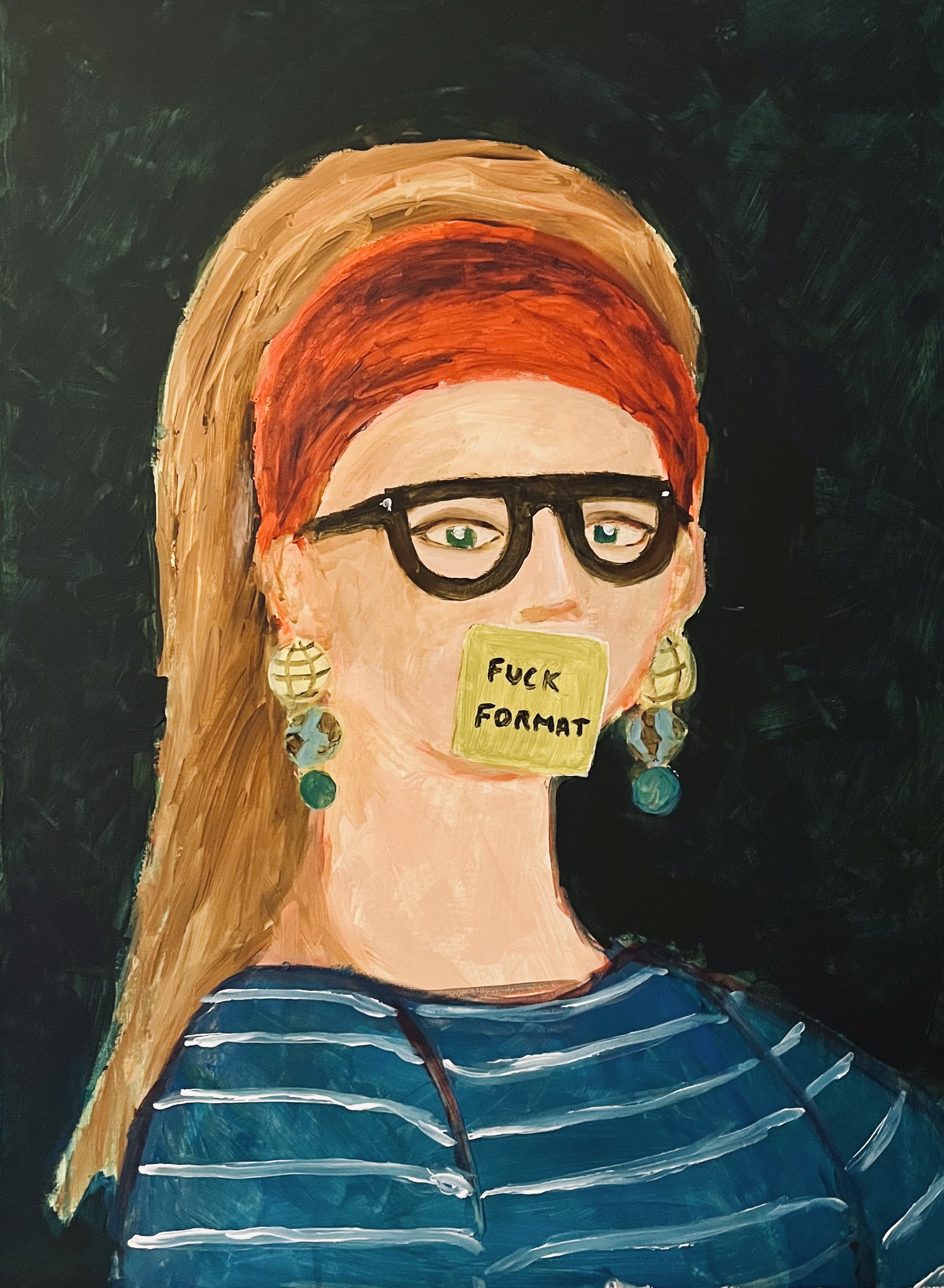 Peinture Fuck Format Lady
